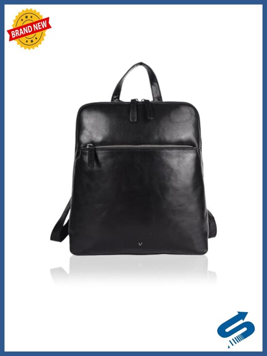 Genuine Leather Backpack with Adjustable Shoulder Strap Durable Daypack